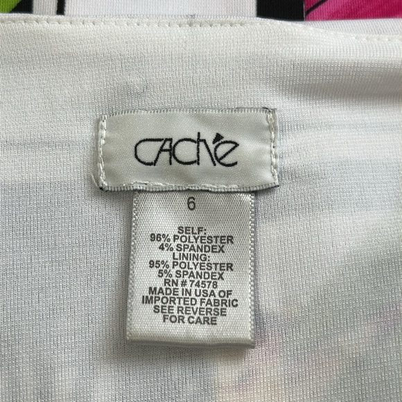 Cache Floral Multicolor  Sleeveless Dress - size 6 - Picture 6 of 6